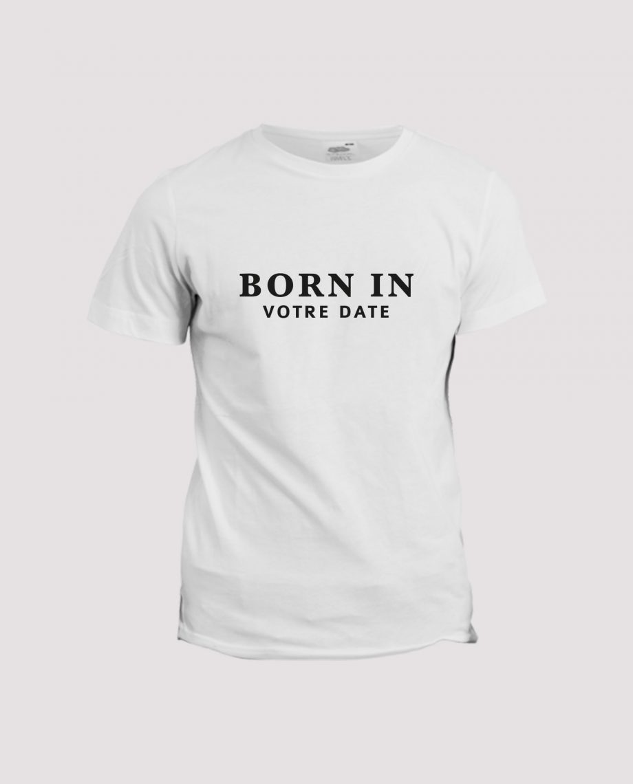 la-ligne-shop-t-shirt-blanc-unisex-homme-born-in-votre-date