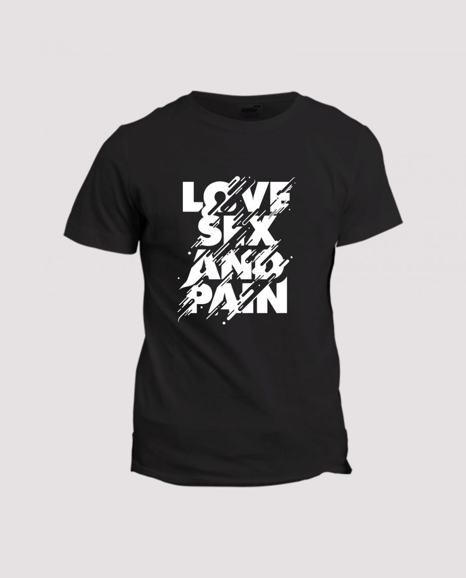 la-ligne-shop-t-shirt-noir-homme-unisex-love-sexe-and-pain