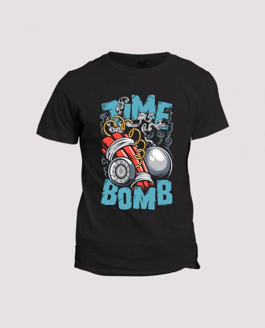 la-ligne-shop-t-shirt-noir-time-bomb