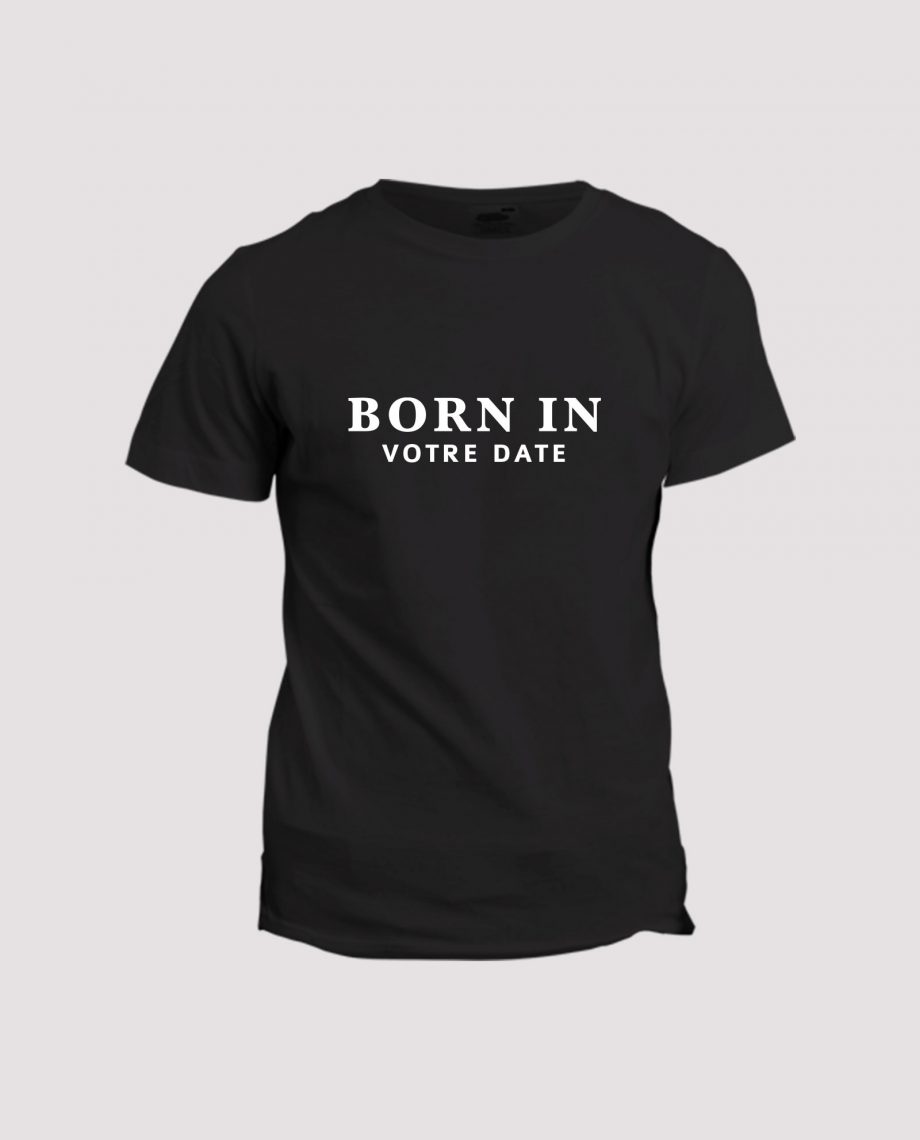la-ligne-shop-t-shirt-noir-unisex-homme-born-in-votre-date
