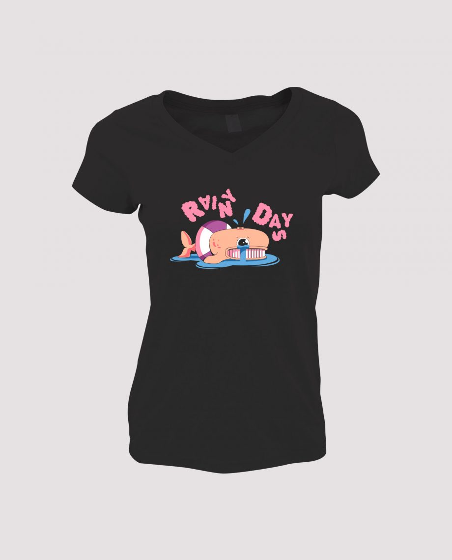 la-ligne-shop-t-shirt-noir-femme-rainy-days-baleine-mer-animal-funny-illustration