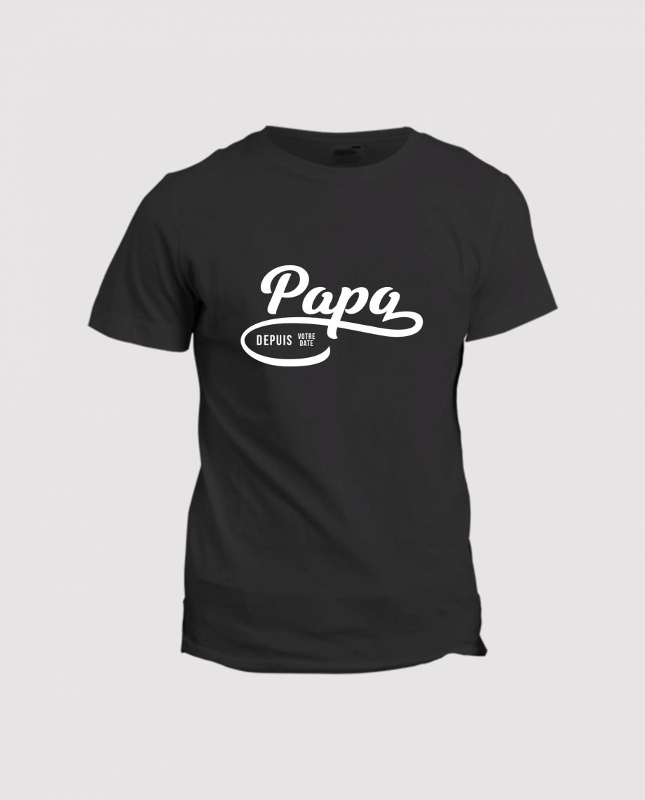la-ligne-shop-t-shirt-noir-personnalise-homme-idee-cadeau-papa-depuis-votre-date