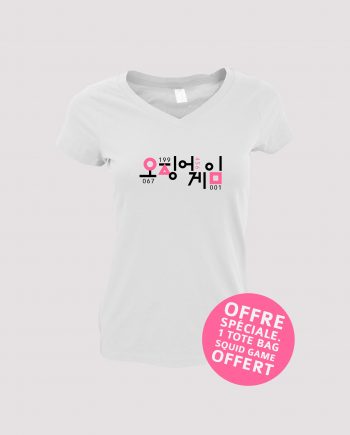 T-shirt femme Squid Game Série Netflix