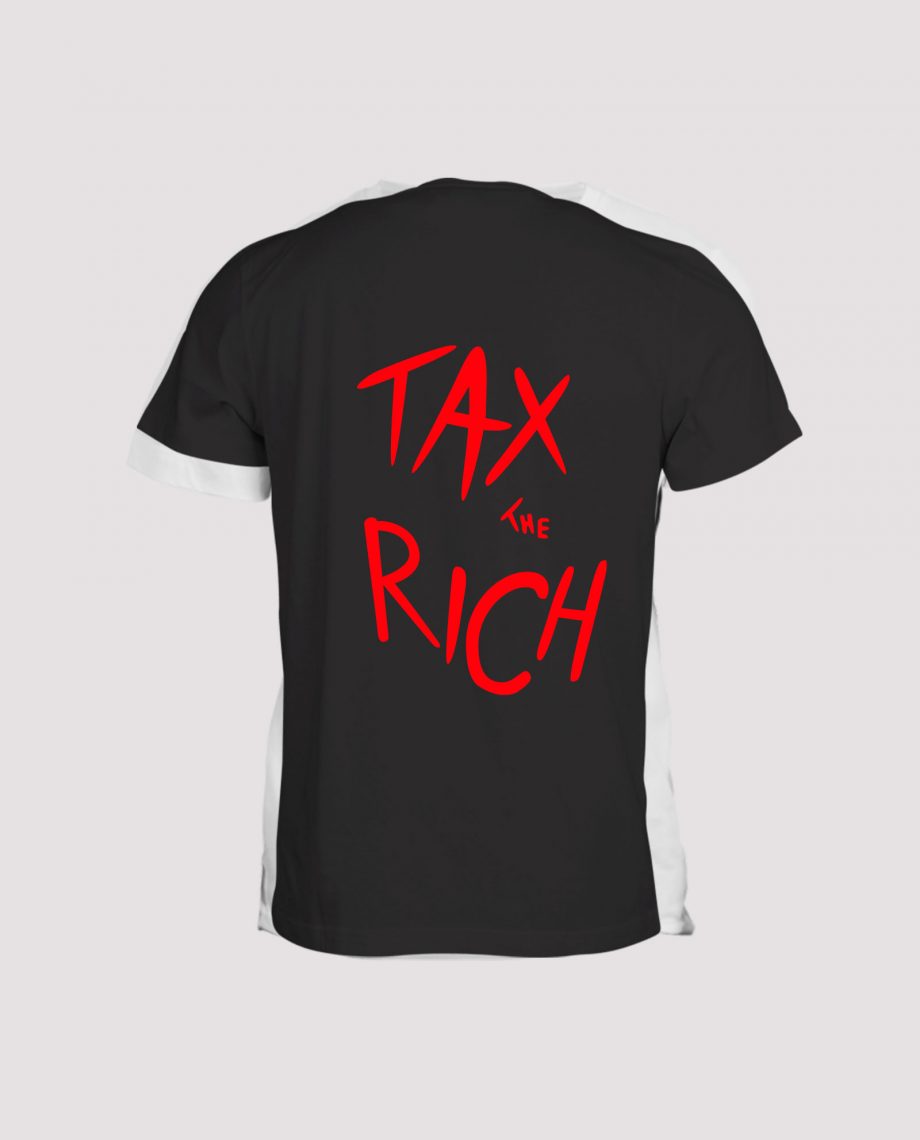 la-ligne-shop-t-shirt-noir-dos-derriere-homme-tax-the-rich-alexandria-ocasio-cortez-democrate-amerique